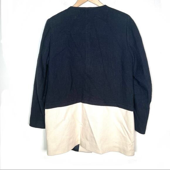 Burton of London 42 black and tan button-down  knee length jacket size 10 B167 - Picture 6 of 6